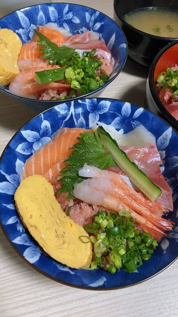 海鮮丼、おいしそう～！