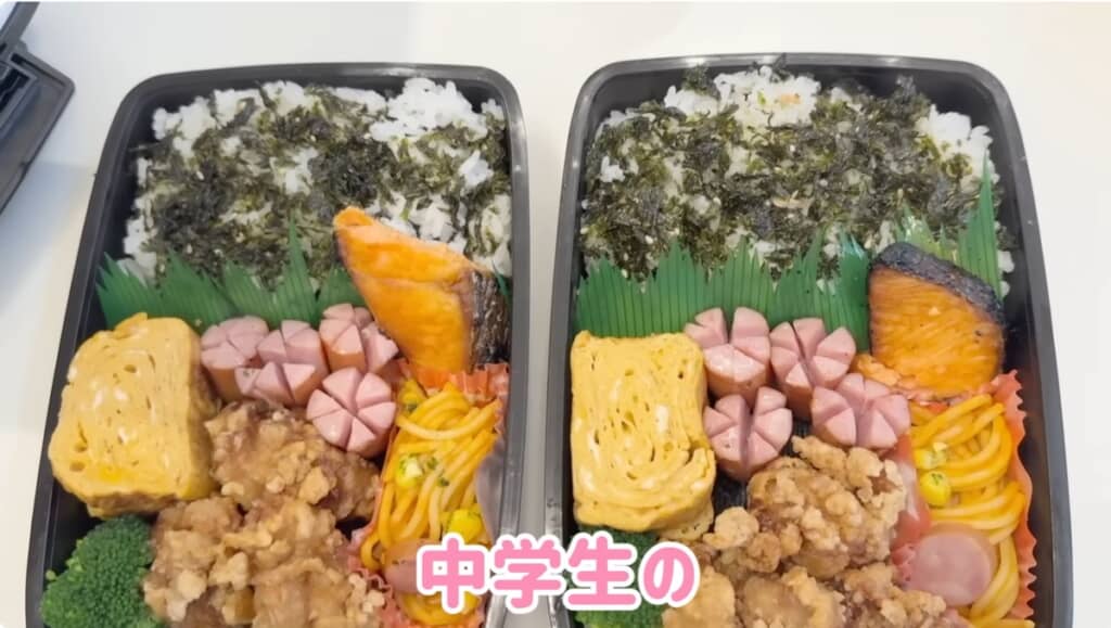 20分で完成したとは思えないお弁当