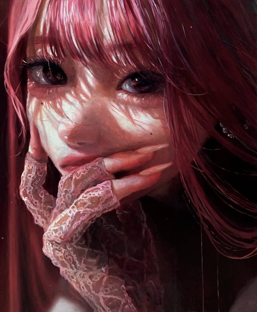 “存在しない女の子”の絵。大きな瞳に吸い込まれそう……