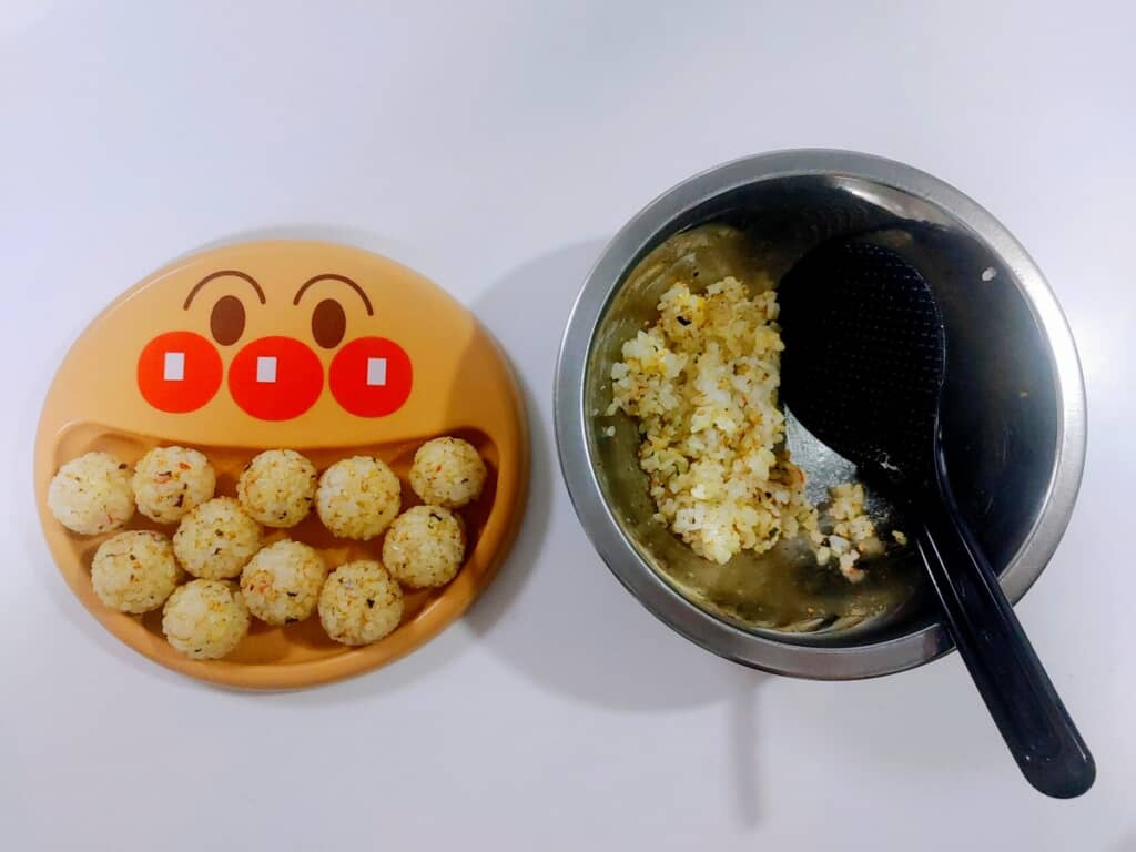 息子さんが欲しがったのは、右の「握る前」。頑張ったかいがない……