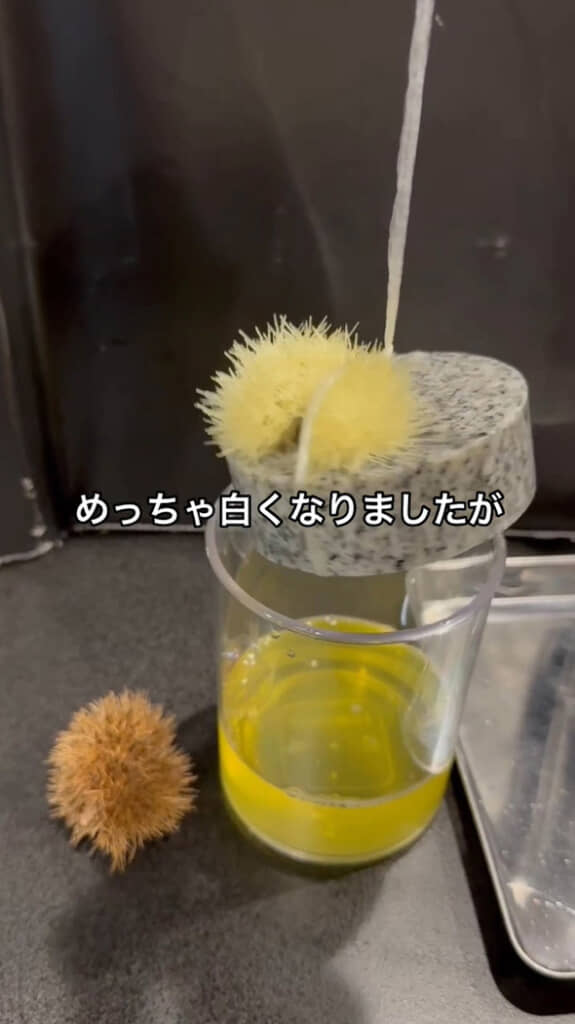 容器からから取り出す