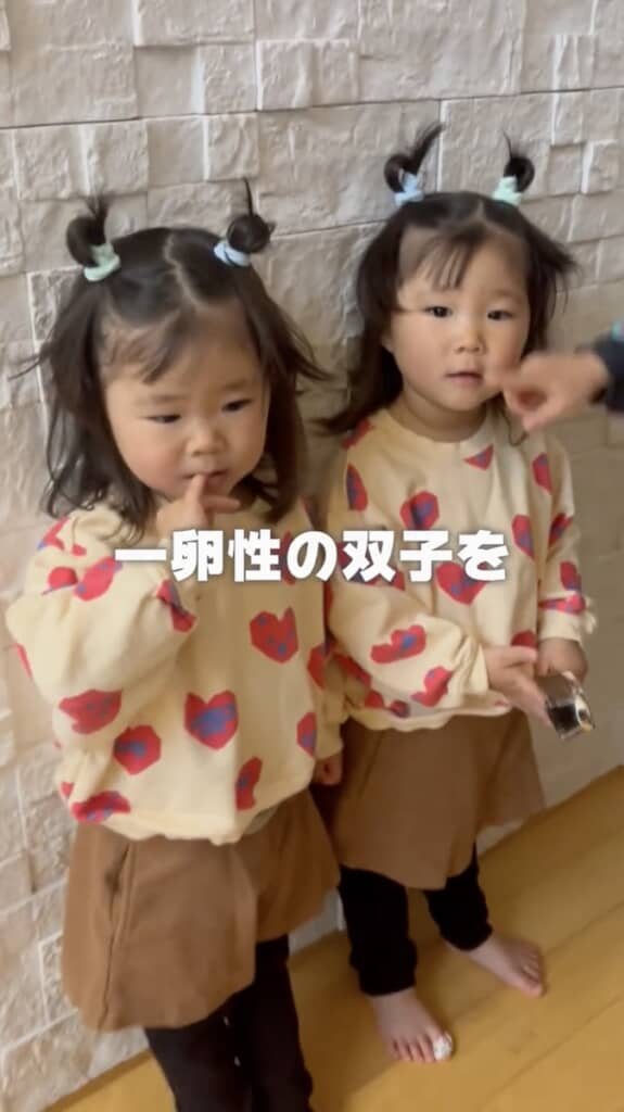 2歳の双子の妹・つきちゃんとあかりちゃん