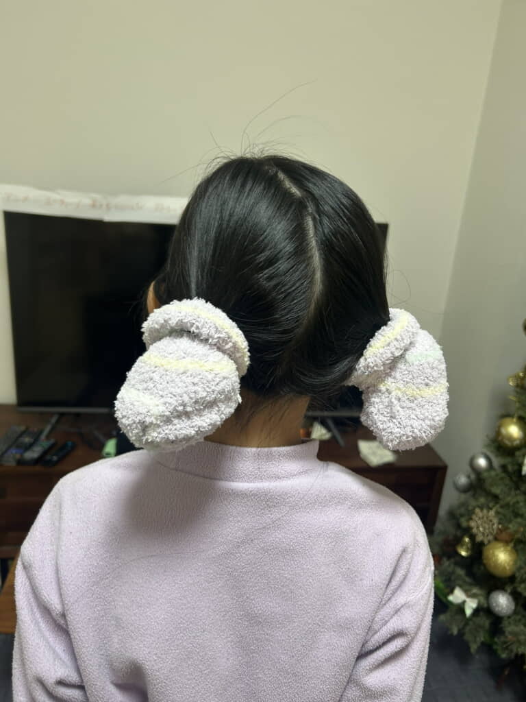 この靴下カールの結果……