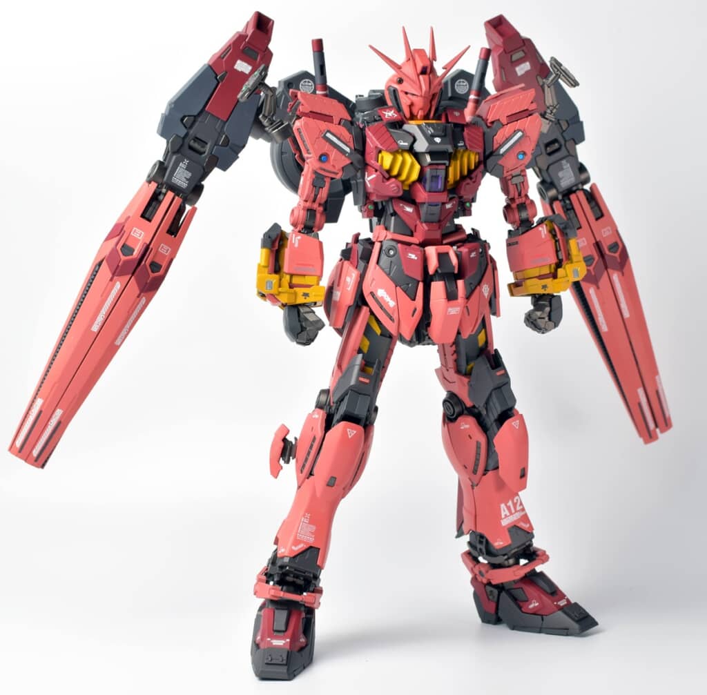 ナラティブガンダムC装備のパーツを上下逆に装着