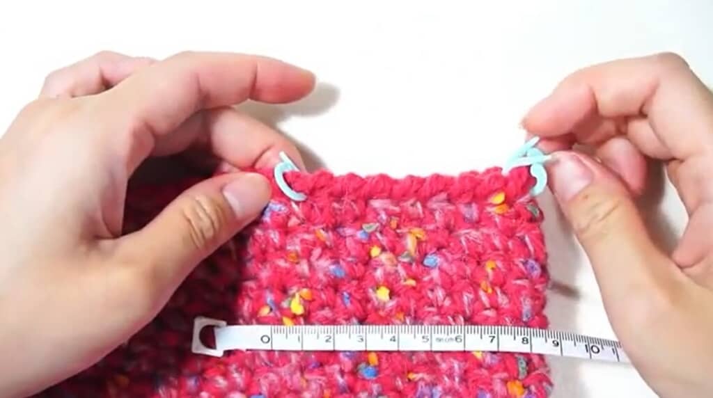 持ち手を付ける位置を決めます