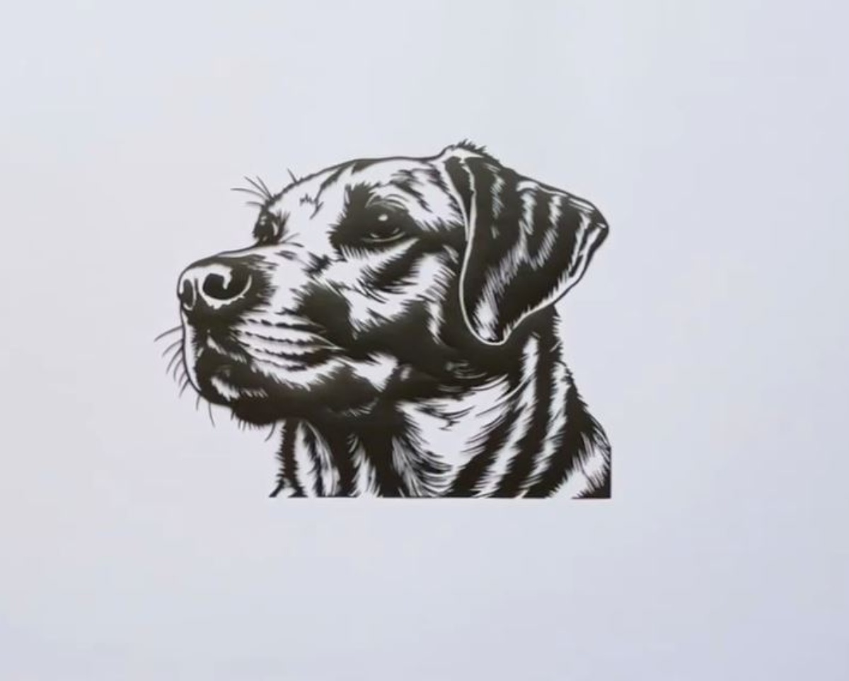 繊細な犬のイラストかと思ったら…… 脳がバグるまさかの正体に「うわぁ