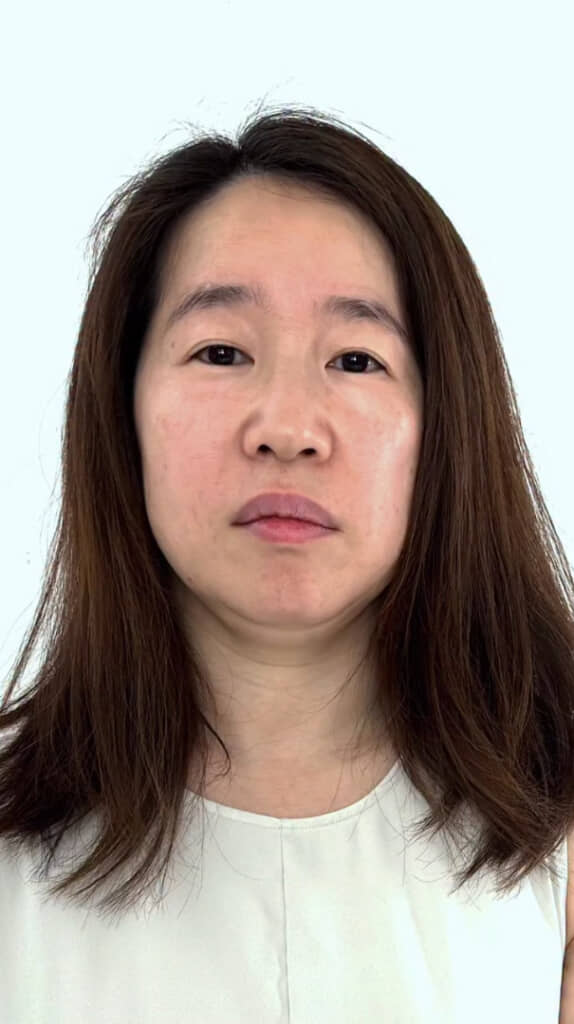 メイク前のひいちゃんママさん（ビフォー）