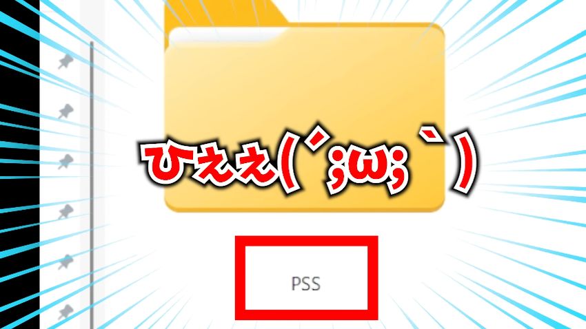 PS5とすべきフォルダ名をPSSにしていた