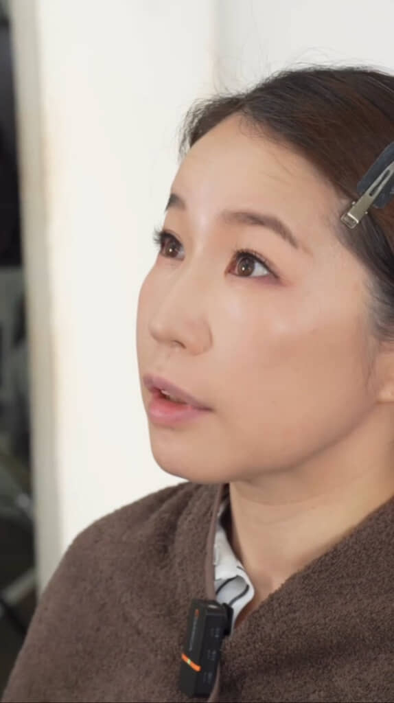 お顔全体により奥行きが出てきました