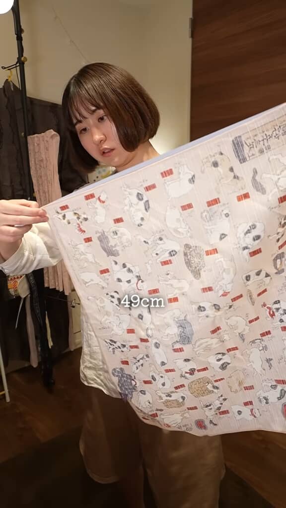 1辺約49センチの風呂敷