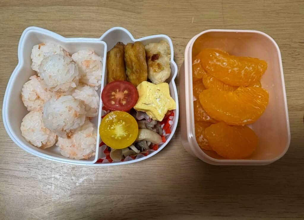 愛情たっぷりのお弁当