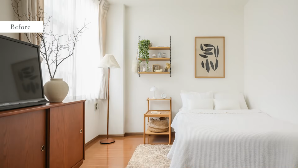 模様替え前の寝室