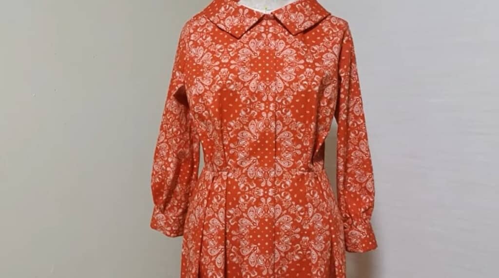 レトロなワンピースが完成しました