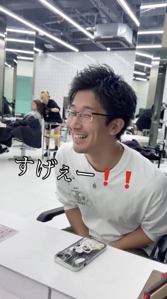 本人もびっくりです