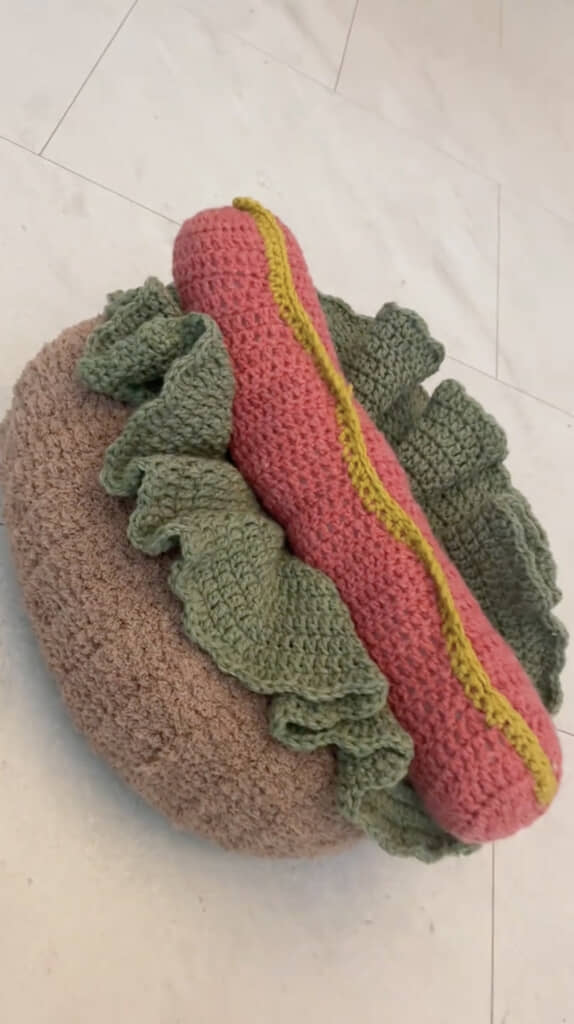 ホットドッグのビッグクッション！