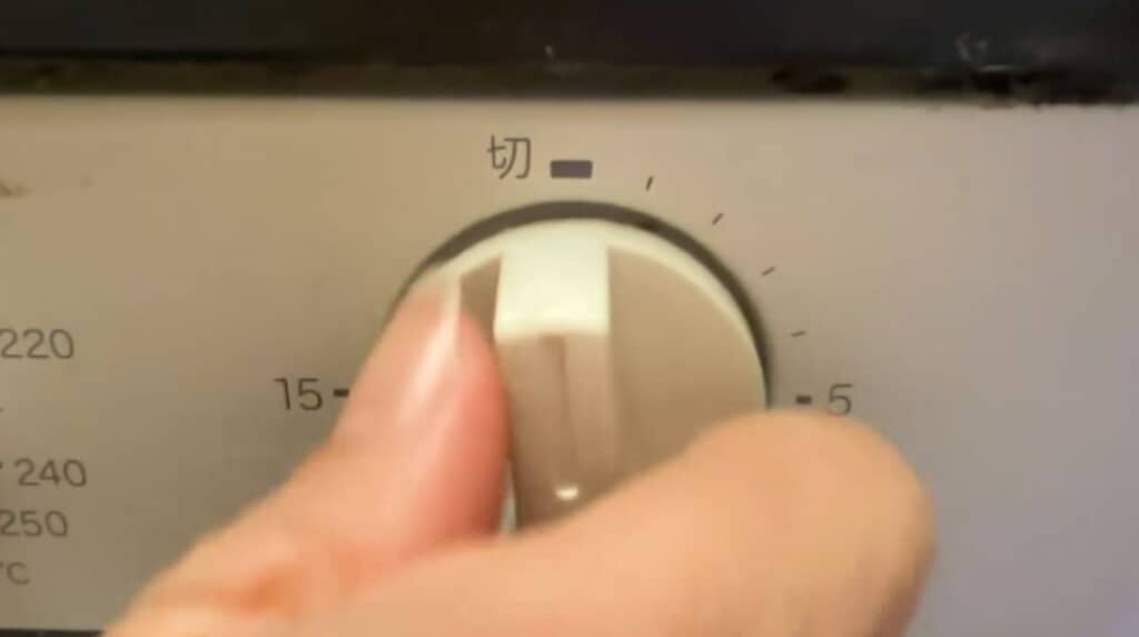 加熱時間を設定するため