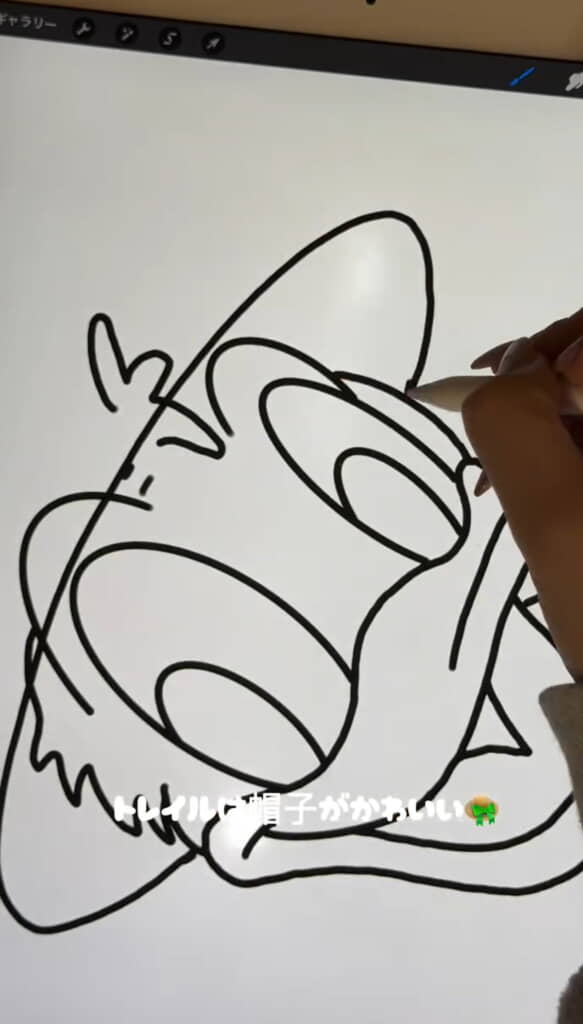 まずはイラストを描く、めちゃめちゃ上手!!!!