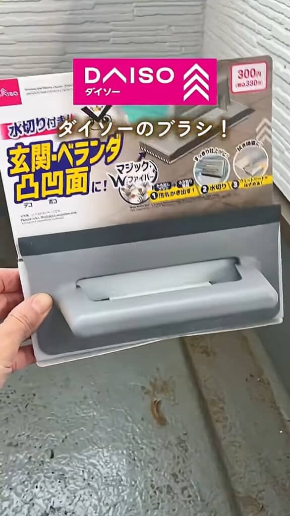 ダイソーで買った「玄関・ベランダクリーナー（落ち落ちV）」