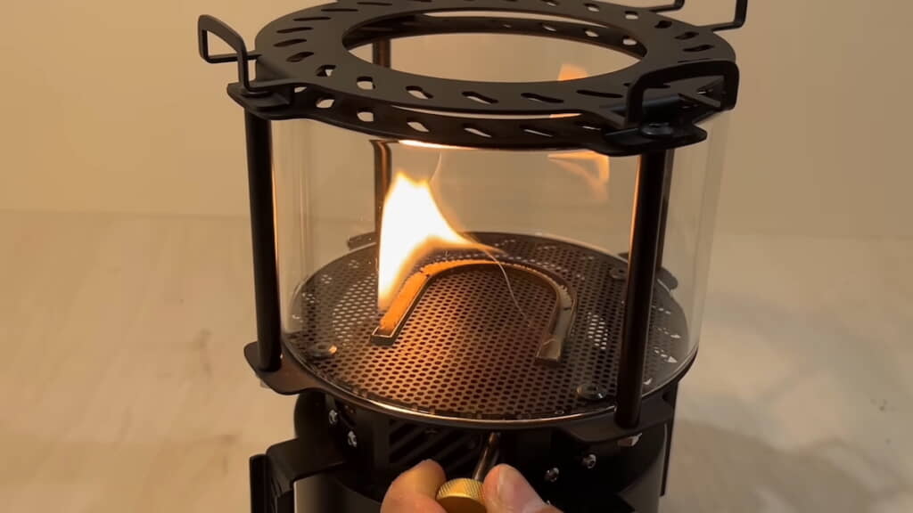 半分しか火が点かない
