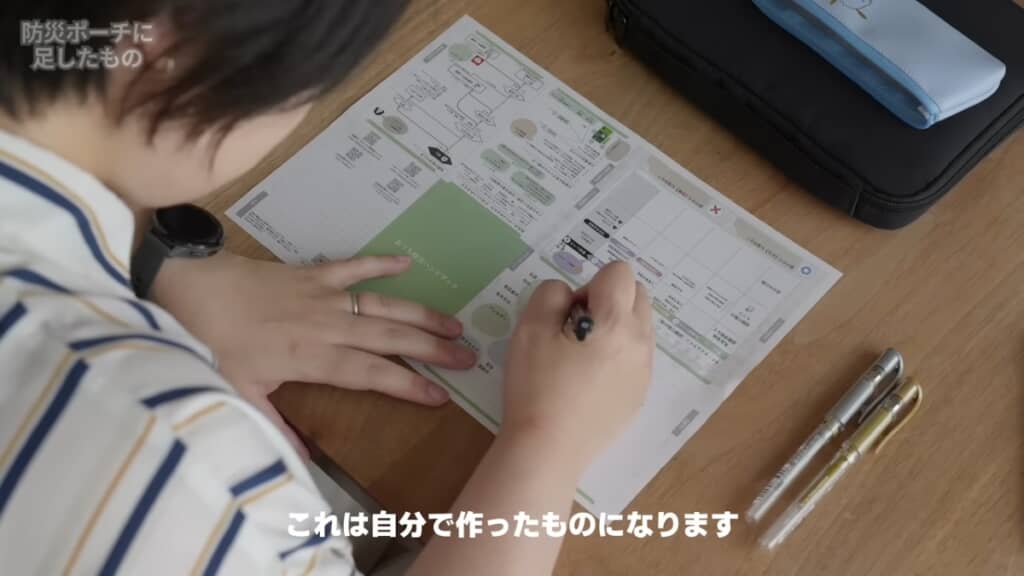 手作りの防災ハンドブックを追加