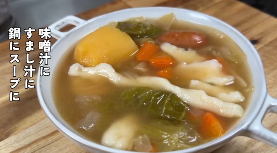 スープに入れてみたところ