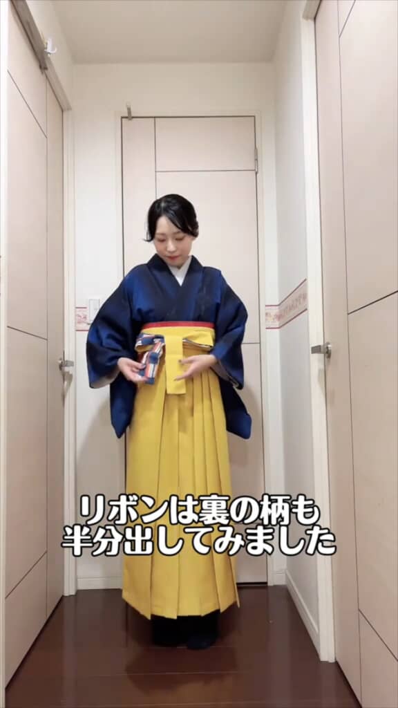 リボンの柄もかわいい