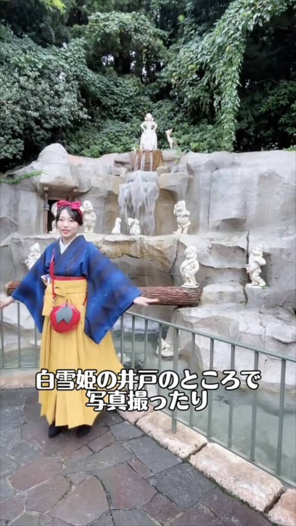 白雪姫と7人のこびとと、パシャリ