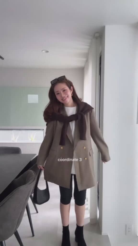 ジャケットをオンして印象をチェンジ