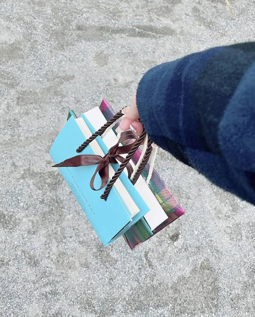 紙袋で作った持ち歩けるブックカバー