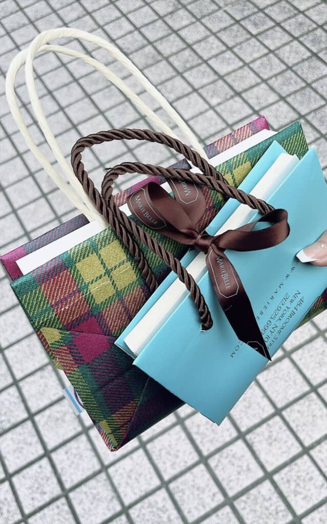 紙袋で作った持ち歩けるブックカバー