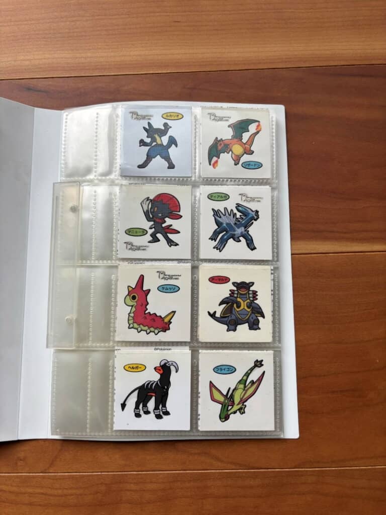 ポケモンのシールがたくさん！
