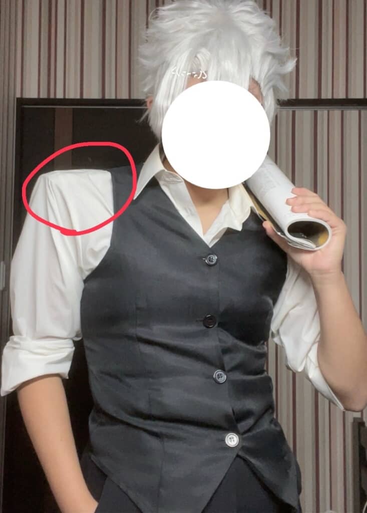 “しなせん”の広い肩幅