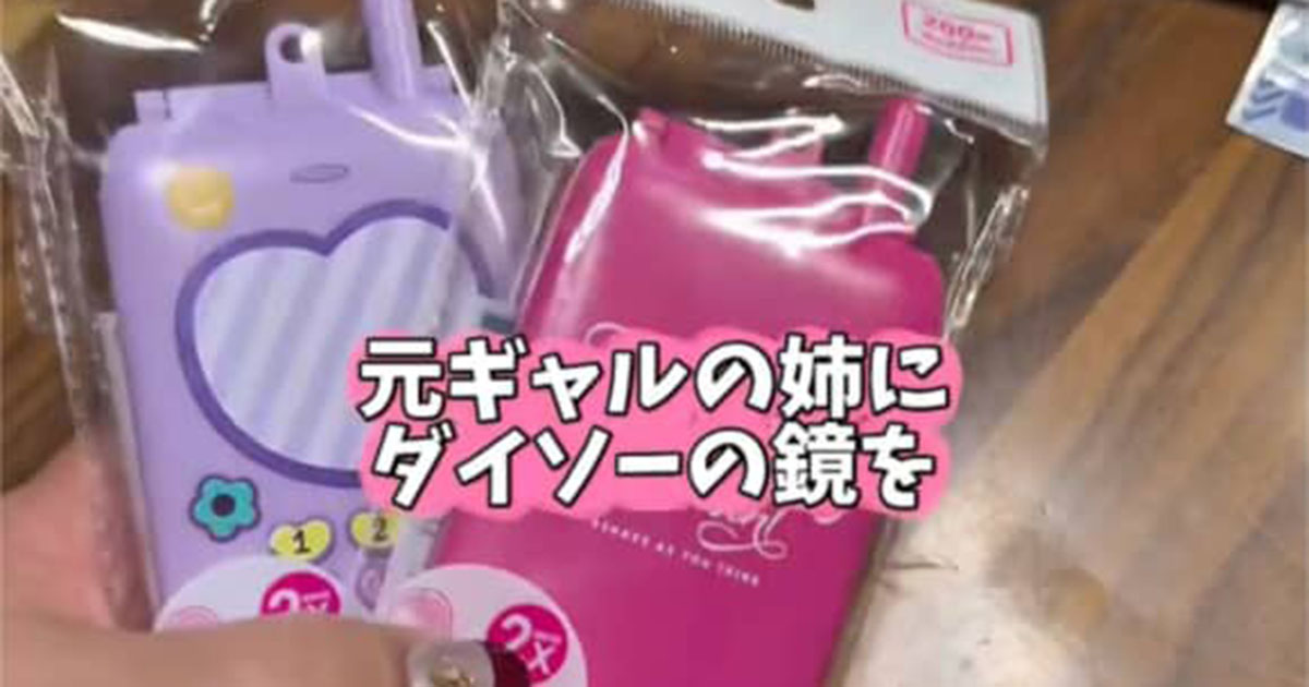 「ガチ平成ギャル」だった姉→ダイソーで見つけた“ガラケー風の鏡”をデコってもらったら……　「これよこれ！」「職人技すぎる」と300万再生（1/3） | ライフスタイル ねとらぼ