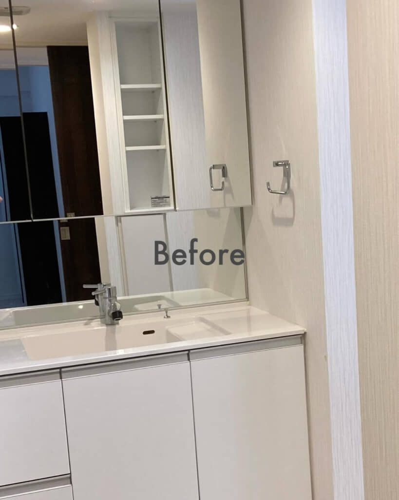 洗面所のビフォー