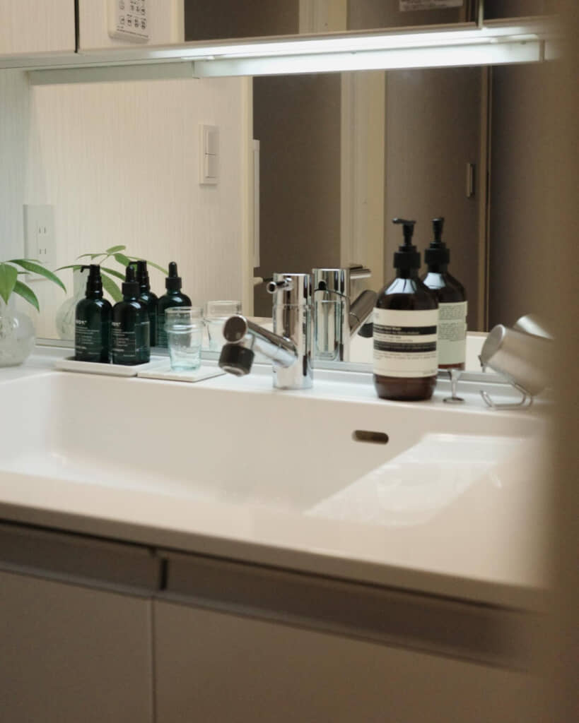 洗面所はまるでホテルのよう（アフター）