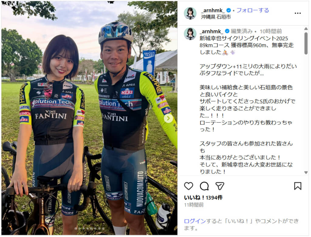 SKE48の荒野姫楓さん（写真左、画像引用：荒野姫楓公式Instagram）