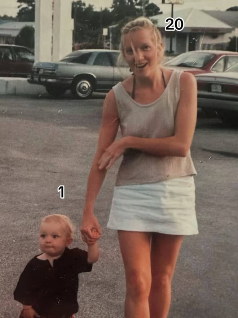 29年前の親子写真