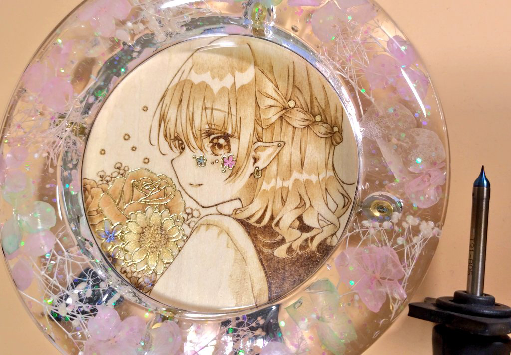 額装でよりかわいらしく