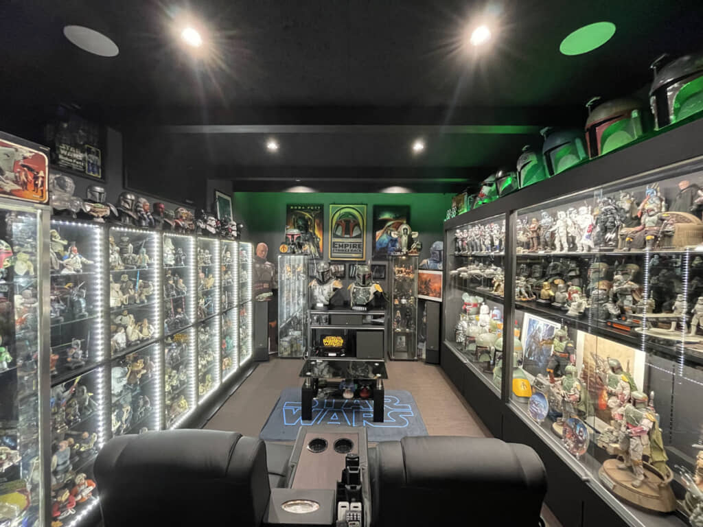 見渡す限りのスター・ウォーズグッズ。しかも、名キャラクター「ボバ・フェット」尽くし……！