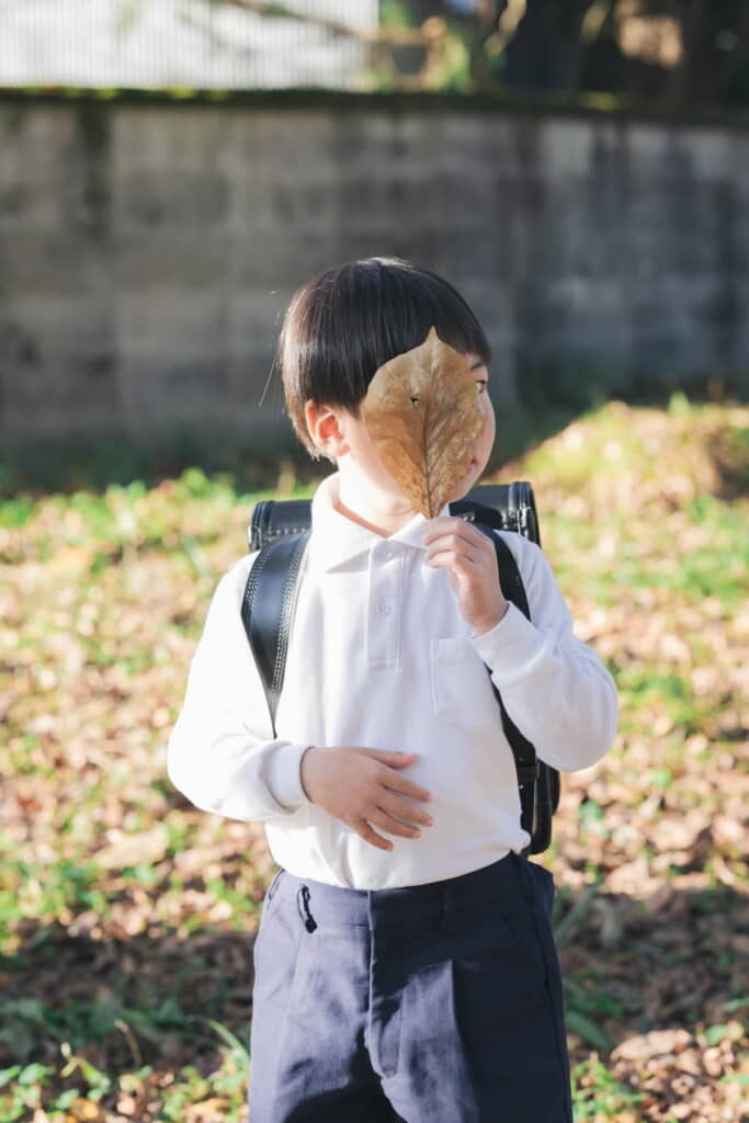 きちんと背負った姿もかっこいい