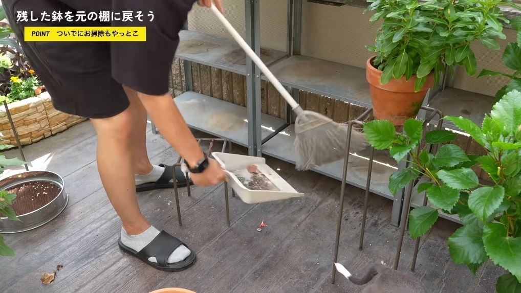 掃除するともさん