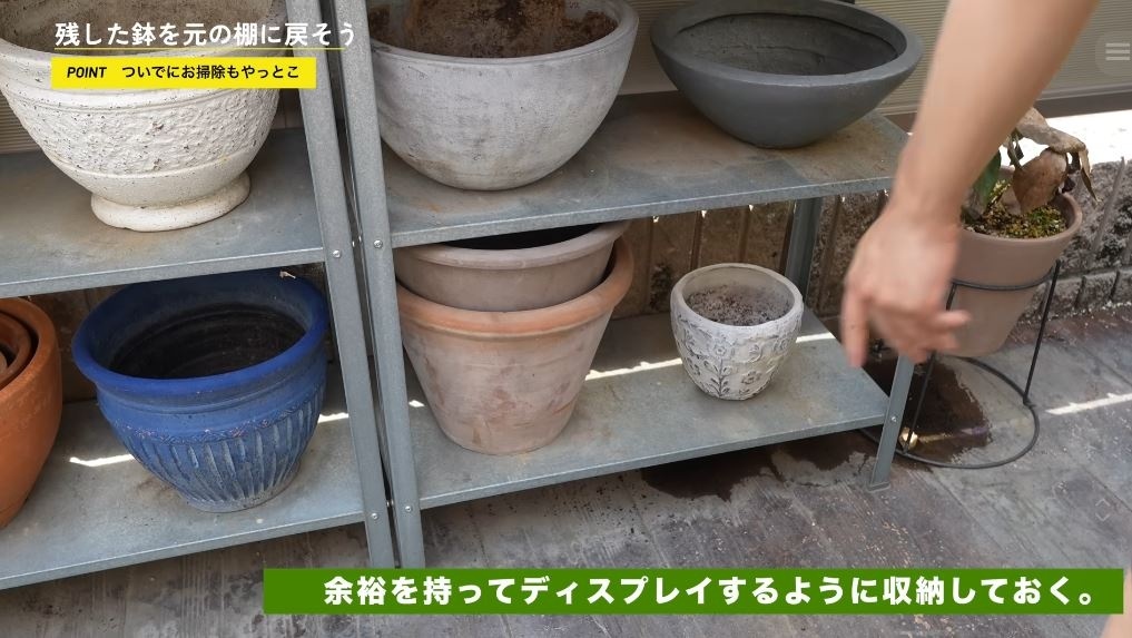 余裕を持ってディスプレイする