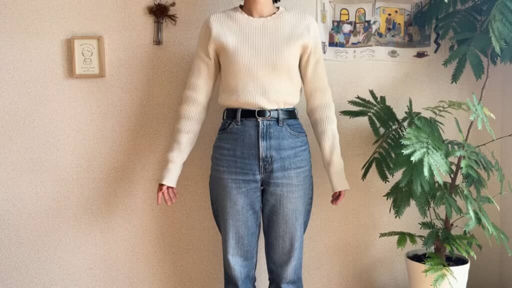 シンプルなプルオーバー