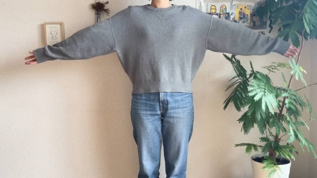 ユニクロの大きめサイズのセーター