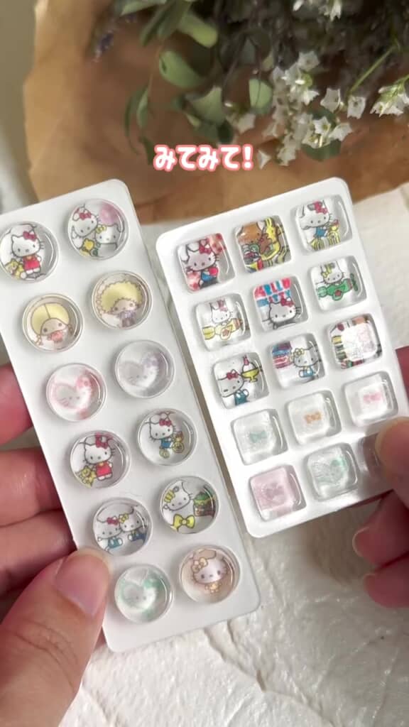 量産したぷっくりシール