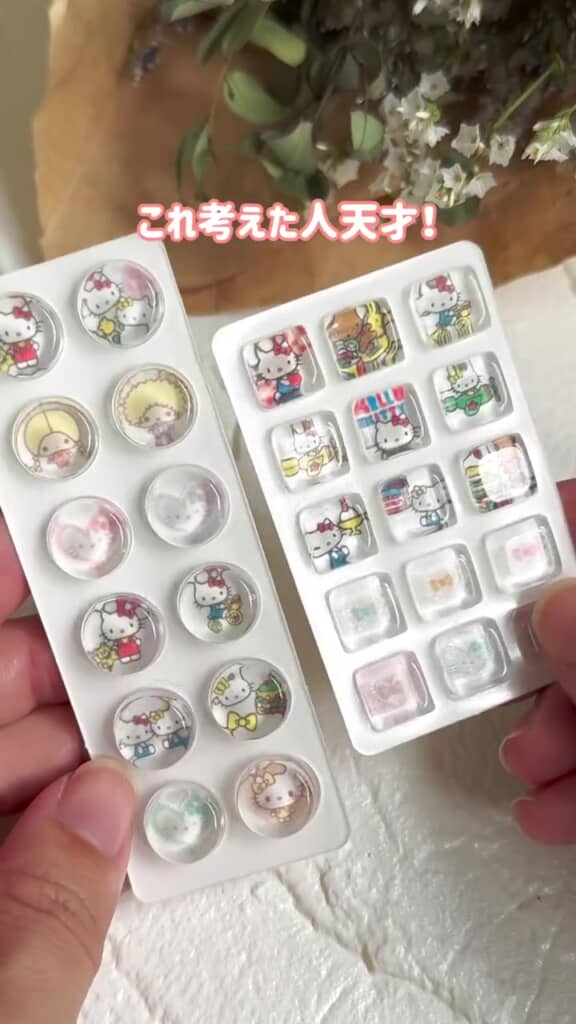 ダイソー商品で作ったクリアドロップシール