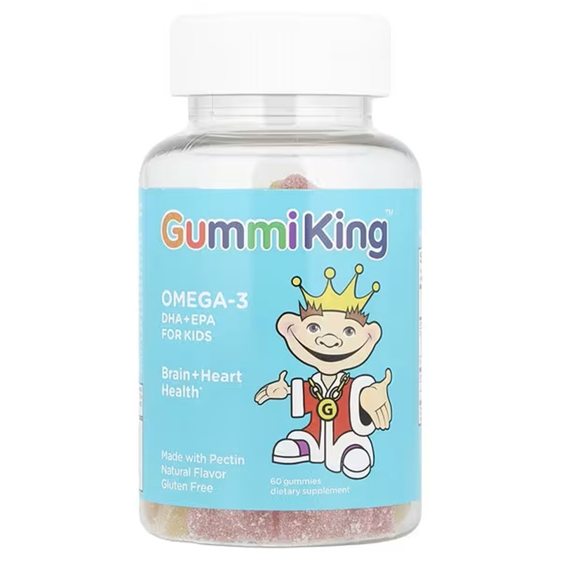 GummiKing, お子様向けオメガ3 DHA（ドコサヘキサエン酸）＋EPA（エイコサペンタエン酸）　