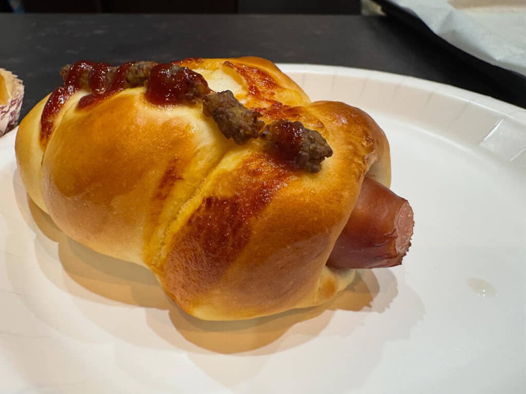 ふっくらしたソーセージパン