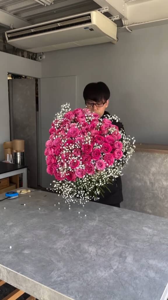 全ての花が一束に！