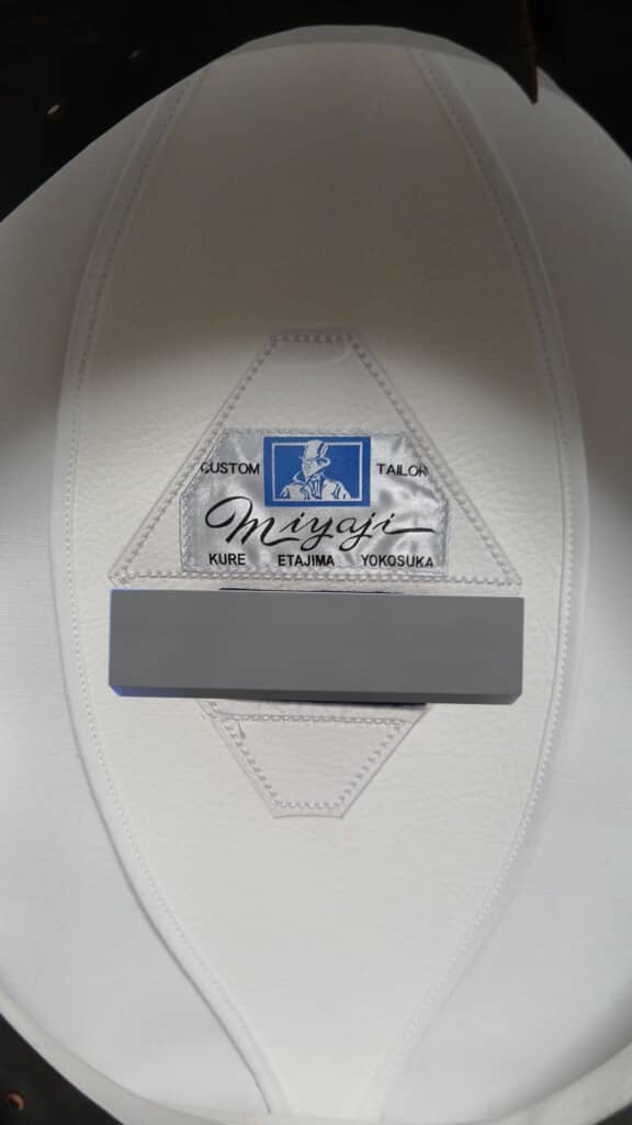 海上自衛官の父が私物として別途仕立てた帽子